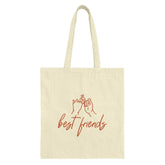 Best Friends Tote Bag, Friendship Gift, Pinky Promise Design, Gift for Her, Matching Bestie Bags, Birthday Gift, Bff Present - Tawshia